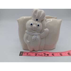 Pillsbury Doughboy Ceramic Napkin Mail Holder 1988 Vintage